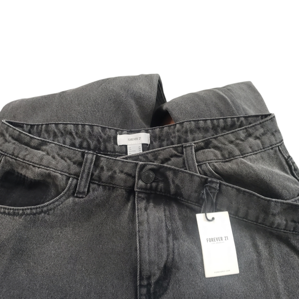Forever 21 Unisex Crisscross Waist 90s Fit Jeans9 - Picture 13 of 15
